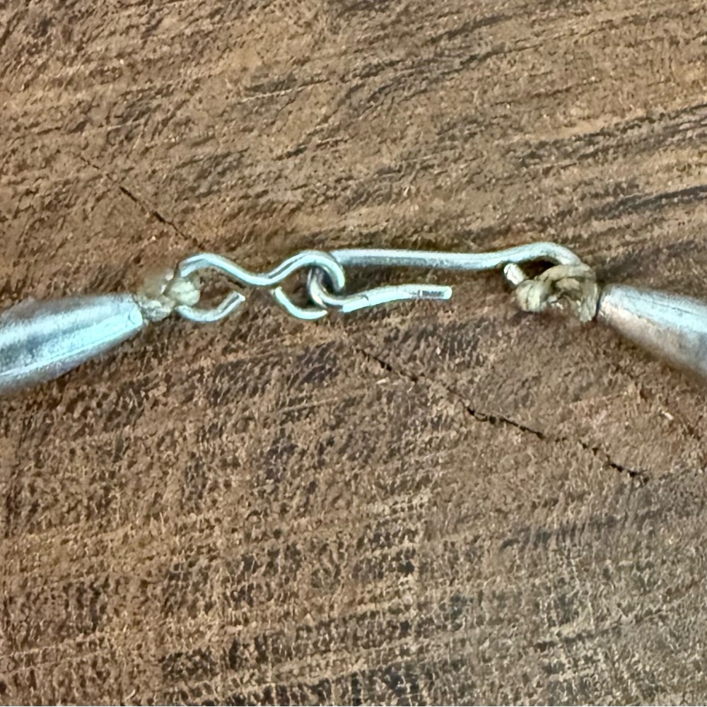 Native American Style Turquoise and Sterling Silver Necklace - Picture 11 of 11